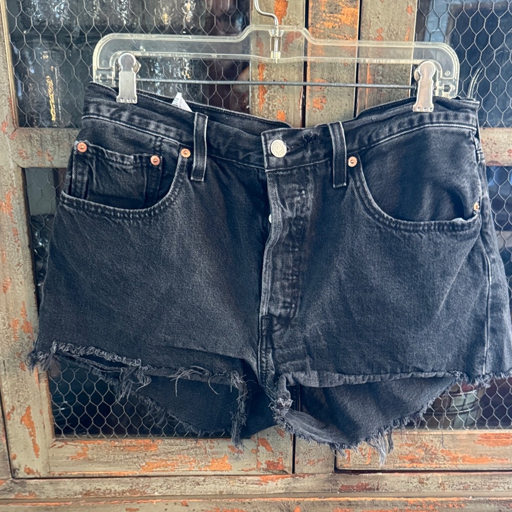 Levi's 501 Black Jean Shorts for Women